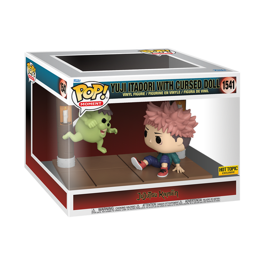 Jujutsu Kaisen - Itadori with cursed doll HT Exclusive (detalle en caja)