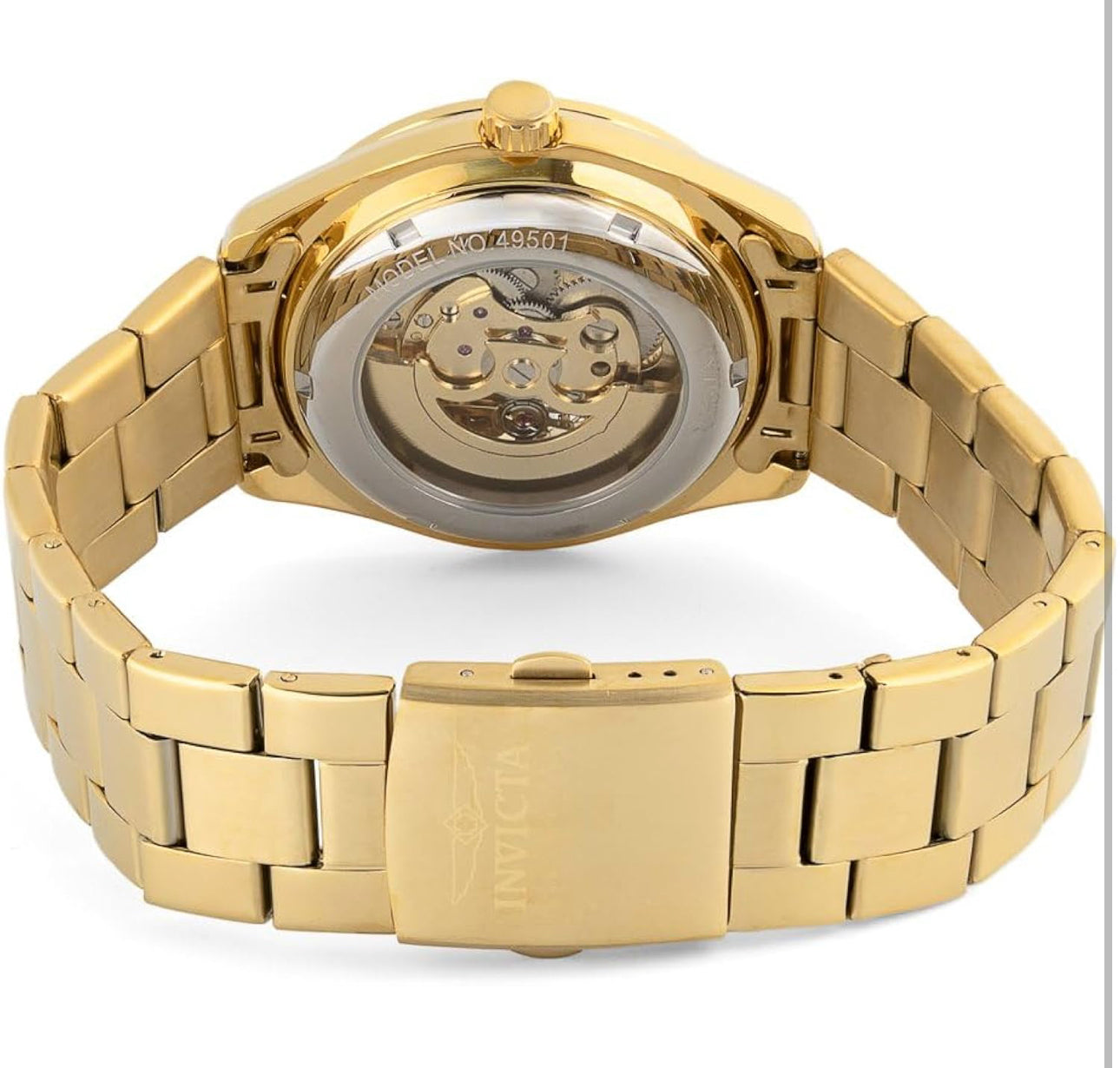 Invicta - Object D Art Automatic Men / Skeleton Dial Gold 43mm