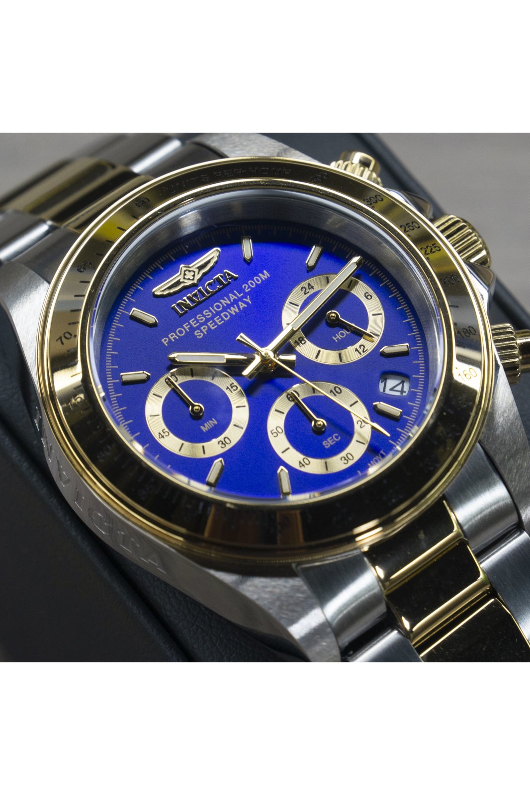 Invicta - Speedway Torvane Duo Tone Dial Azul Exclusivo39.5mm (17028)(20atm) (tipo daytona)