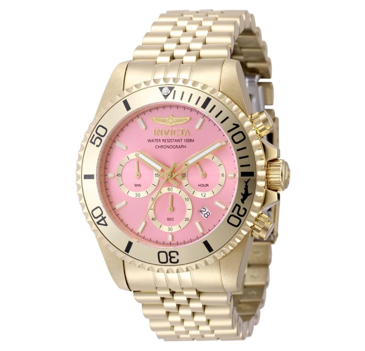 Invicta - Pro Diver Titan Golden Pink Exclusivo 43mm (49836) 10atm