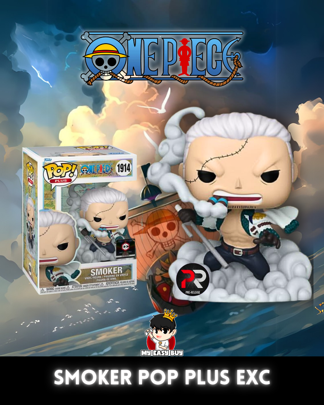 (Preorden Junio) One Piece - Smoker Pop Plus CC pre release