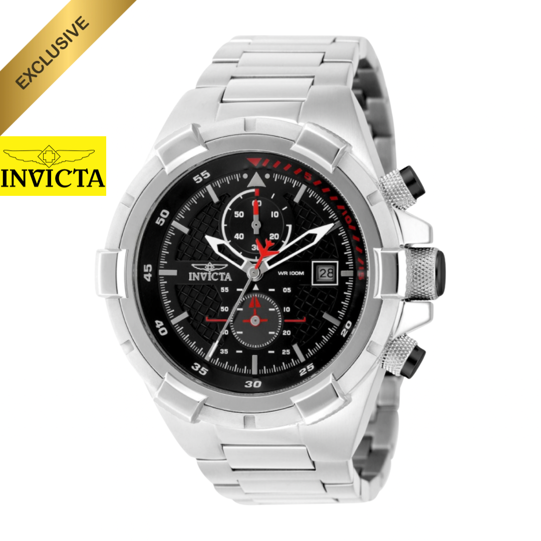 Invicta - Aviator Black Dial Falcon 50.5mm (49251) 100m