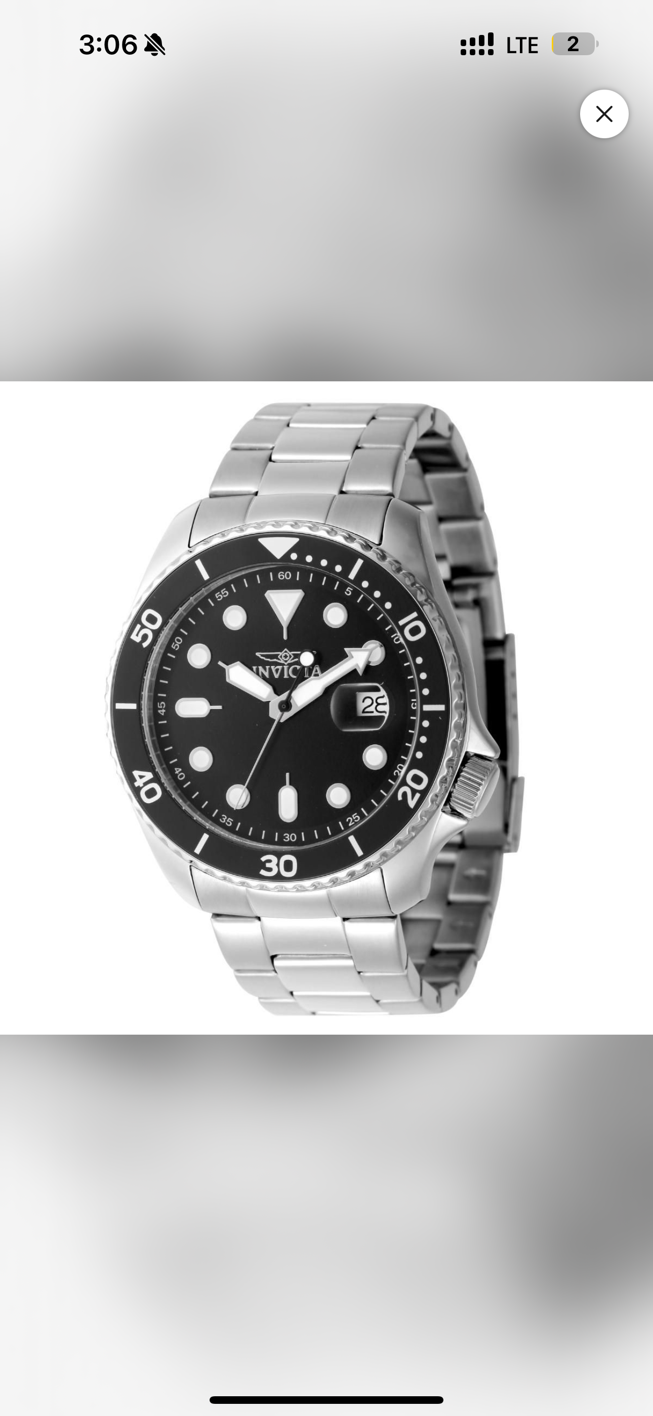 Invicta - Pro Diver Black dial 46mm (47160) 50m