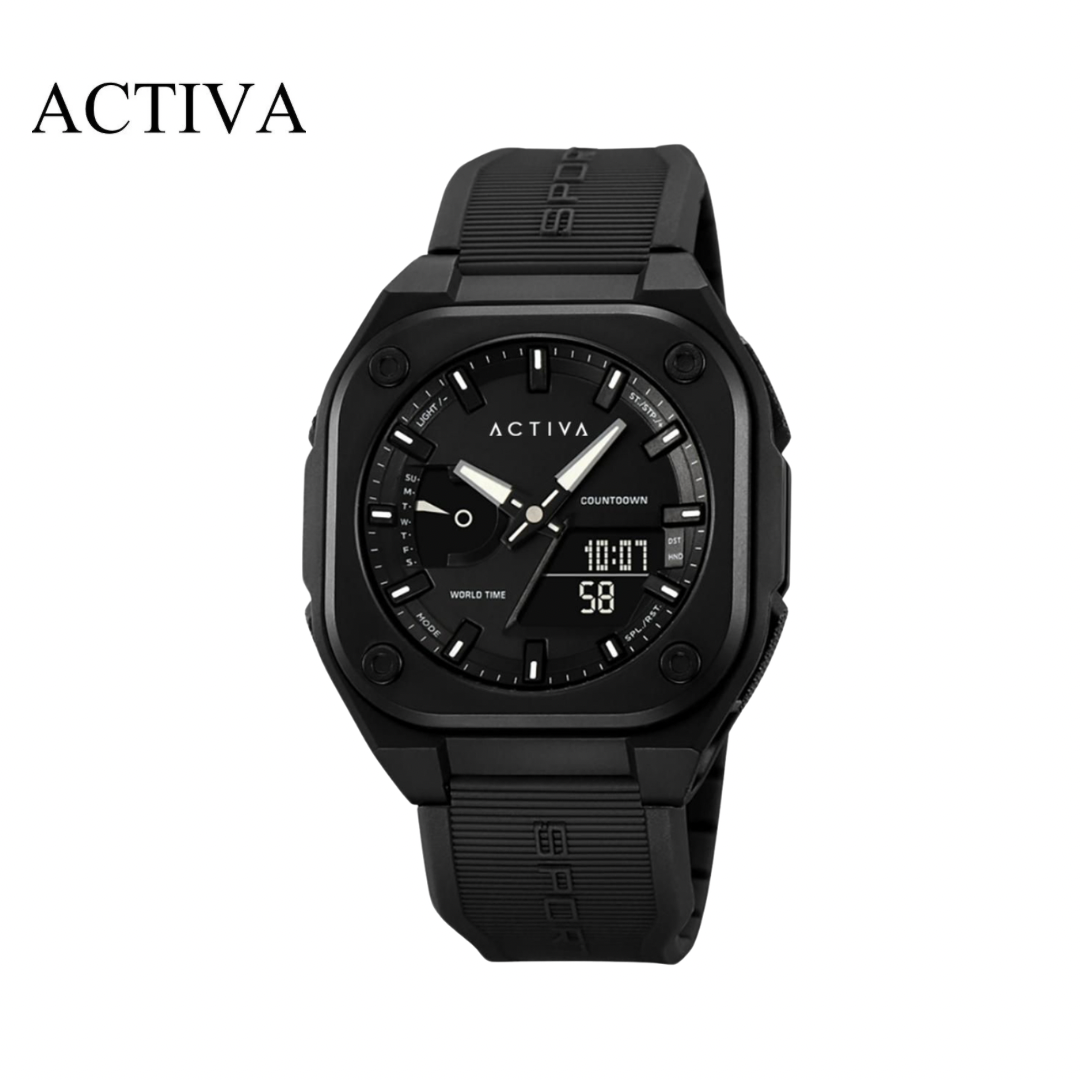 Activa - Digital / Analogías Men 44.8mm (acw2328-004) 50m