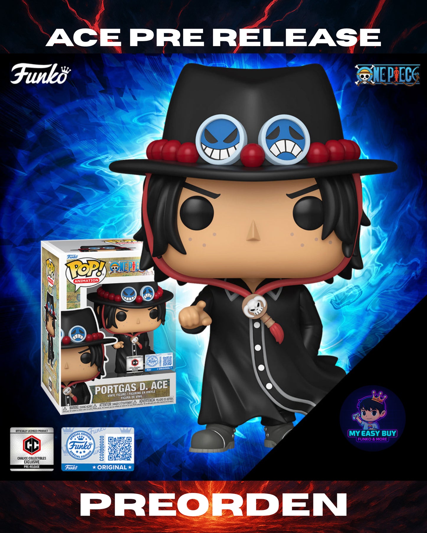 (Preorden) One Piece - Ace Exclusive pre release chalice collectible