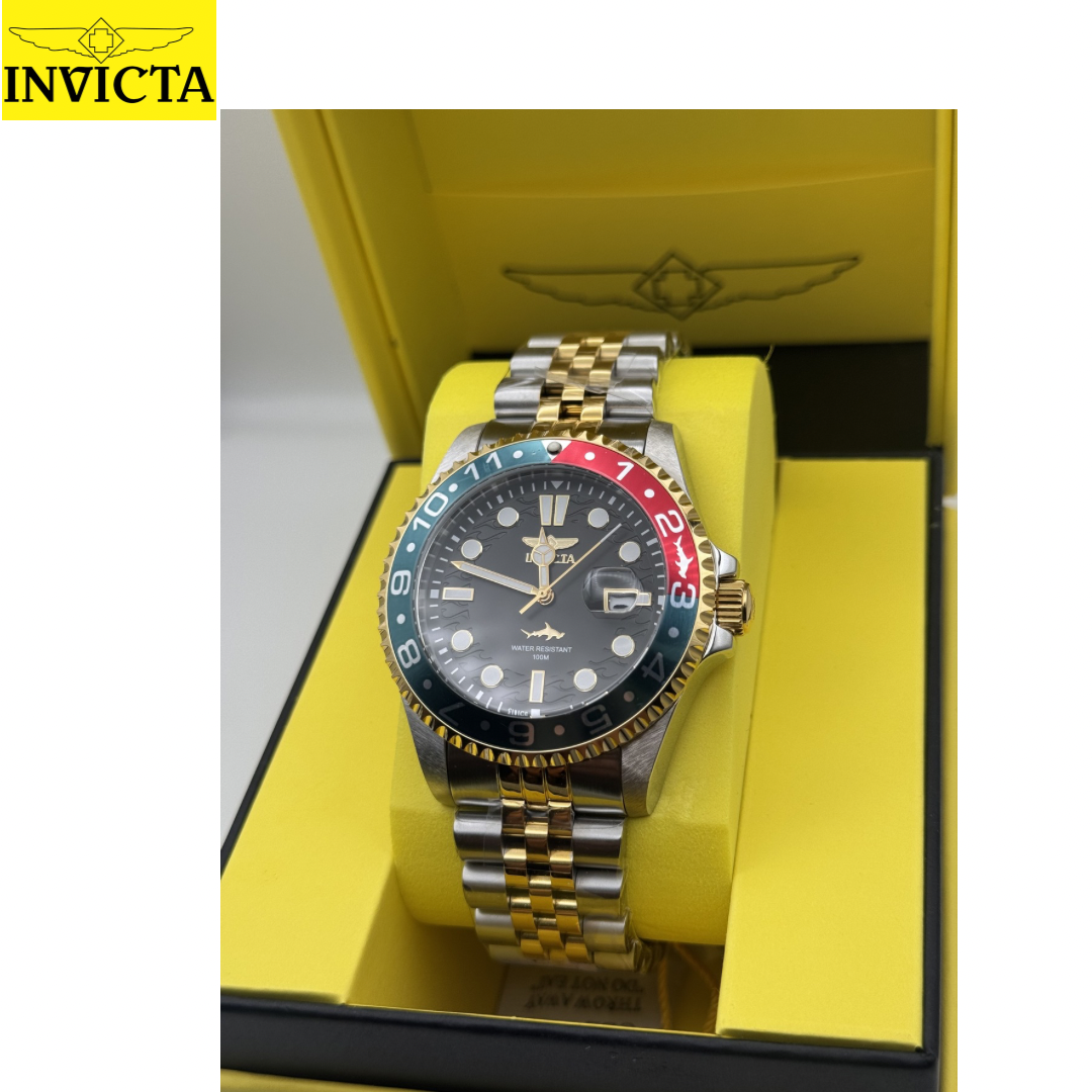 Invicta - Pro Diver Heritage Dual Tone Blue Red Bisel / Black Dial 43mm (50812) 10atm