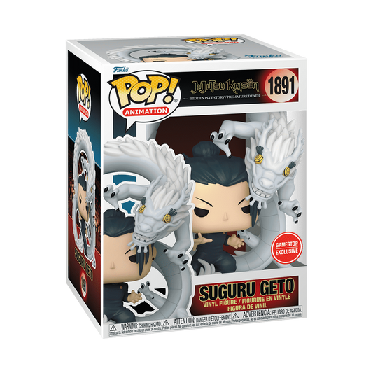 Jujutsu kaisen - Geto Premium Pop Exc Gamestop pop de 6” detalle en caja