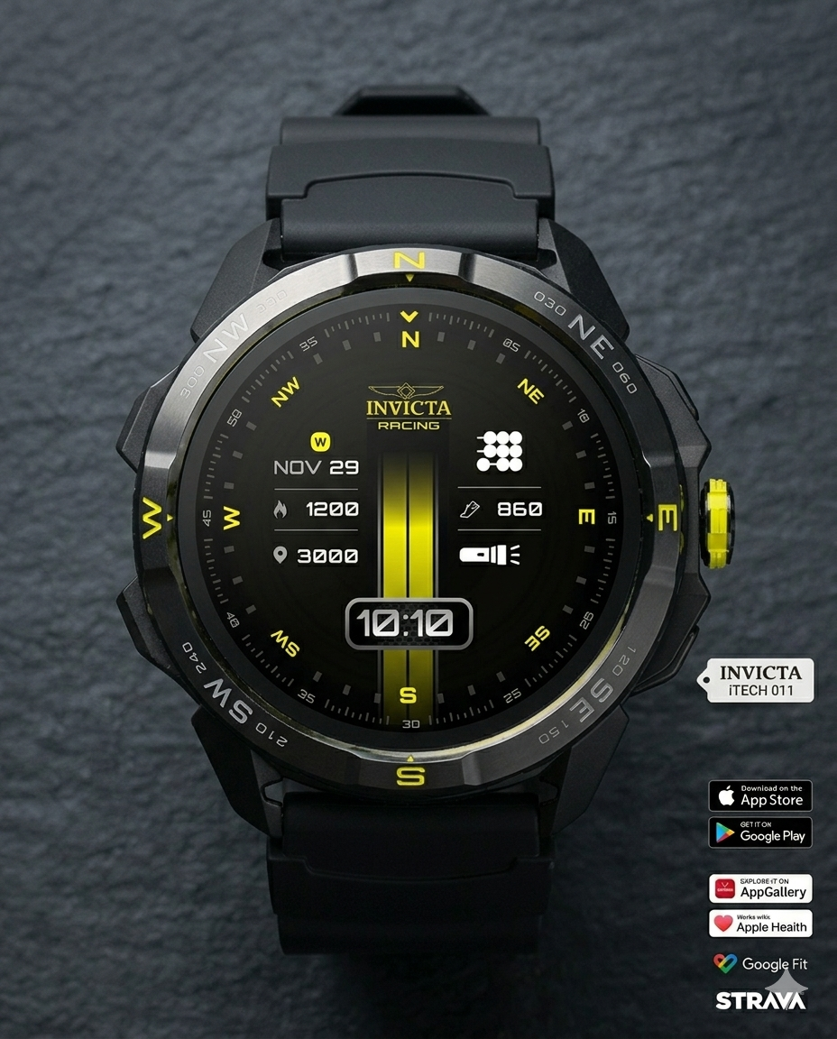 Invicta - Itech Racing Cubitt 011 Limited Edition Exclusivo Black 58mm (5atm) Sport