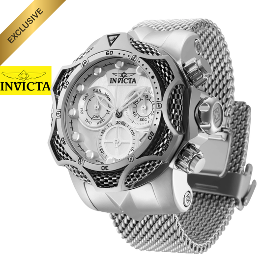 Invicta - Limited Edition Venom Bisel Silver Giratorio 52.5mm (32902) 1000m