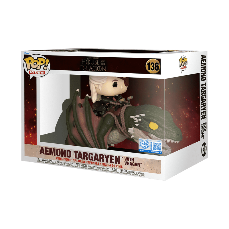 House Of Dragon - Aemond Targaryen With Vhagar Pop Ride Exclusive