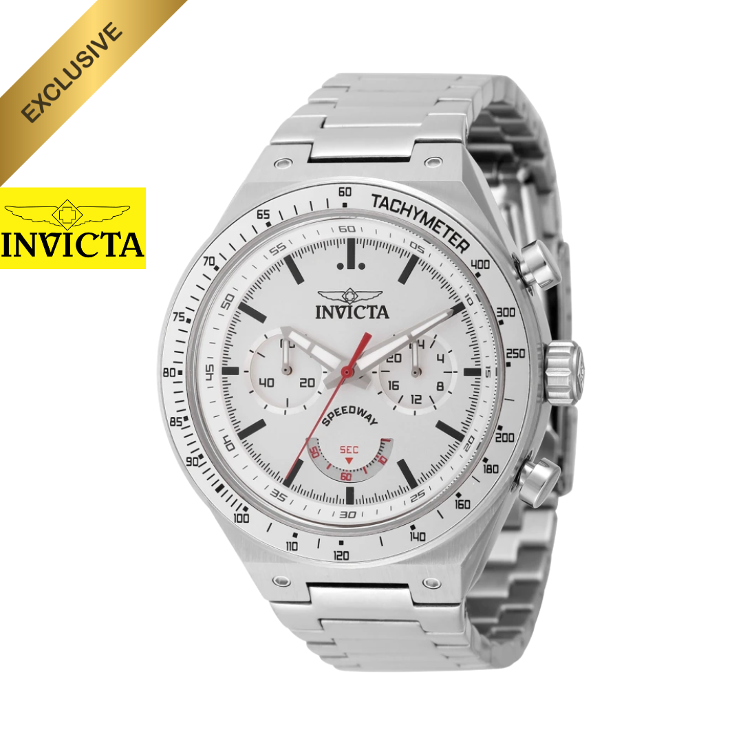 Invicta - Speedway Gearshift White Dial Cronógrafo 44mm (49378) 50m
