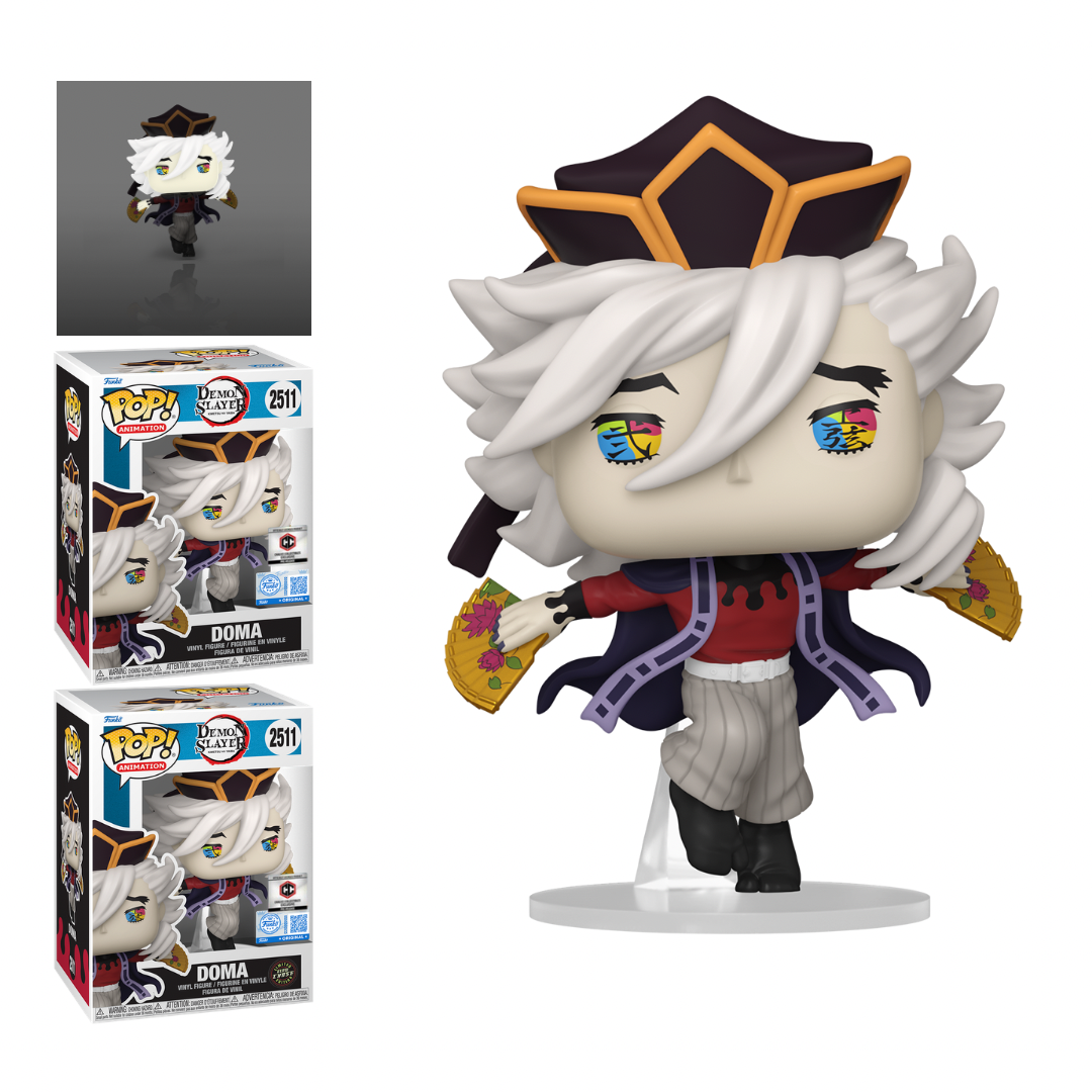 (Preorden Dic) Demon Slayer - Doma Exclusive Chalice Collectible Pre Release Sticker Bundle Chase