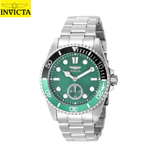 Invicta - Pro Diver Green Dial Black/Green  Steel VD78 (49433) 100m