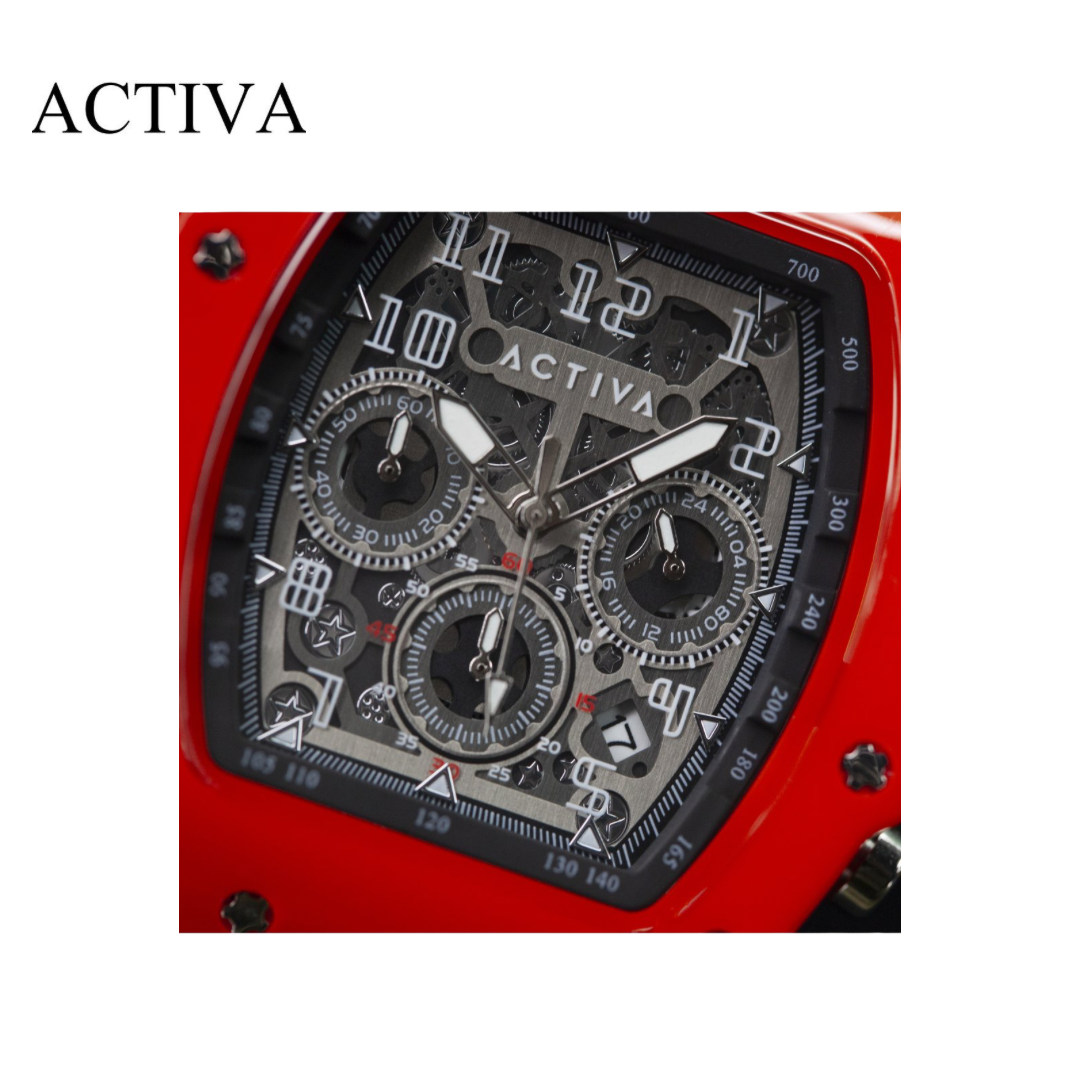 Activa - Skeleton Dial Red Men 44.3mm (acw2305-020) 50m