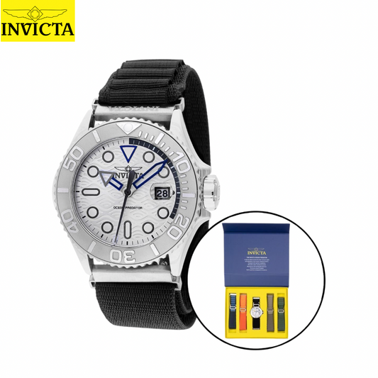 Invicta - Ocean Predator Men 44mm White dial Correas Intercambiables (49798) 200m