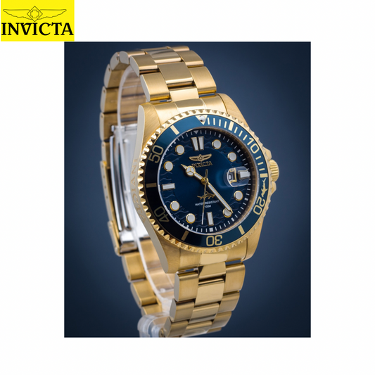 Invicta - Pro diver Blue Dial Gold 43mm (30024) 100m Ocean