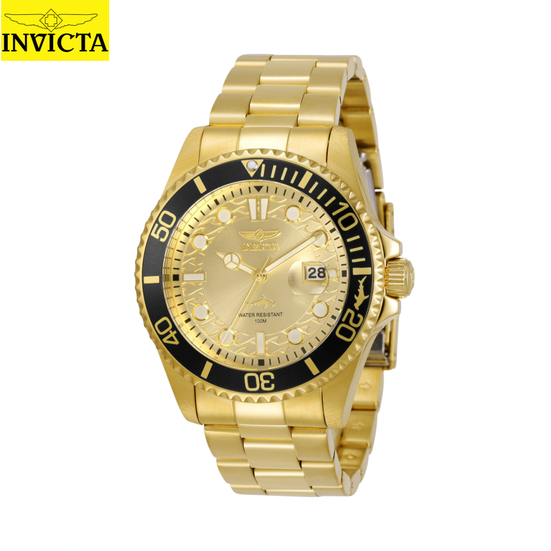Invicta - Pro Diver Gold 43mm White Gold Dial (30025) 100m