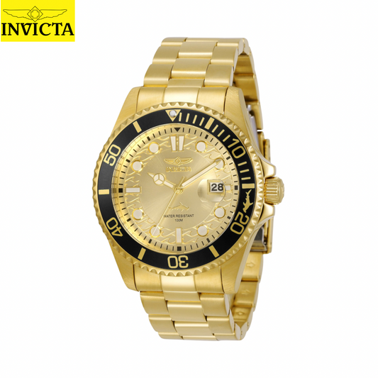 Invicta - Pro Diver Gold 43mm White Gold Dial (30025) 100m