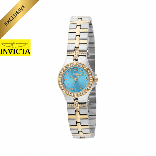 Invicta - Wildflower Lady Swiss Ronda 763 Caliber 21.5mm (45873) Gold Steel 50m