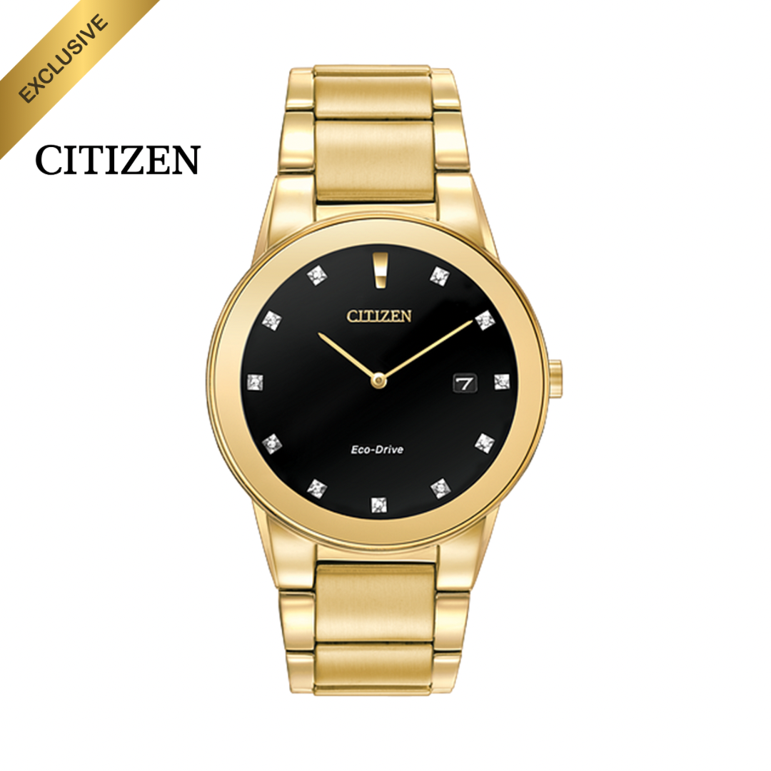 Citizen - Eco Drive Axiom Exclusive Gold with diamonds 40mm (30m)