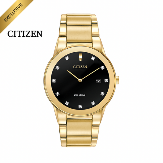 Citizen - Eco Dirve Axiom Exclusive Gold with diamonds 40mm (30m)