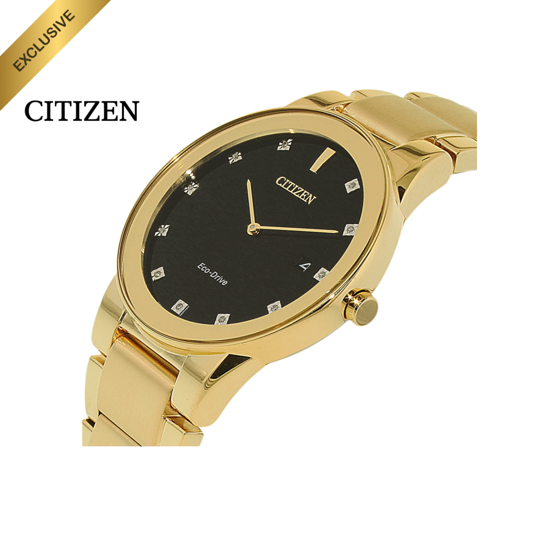 Citizen - Eco Drive Axiom Exclusive Gold with diamonds 40mm (30m)