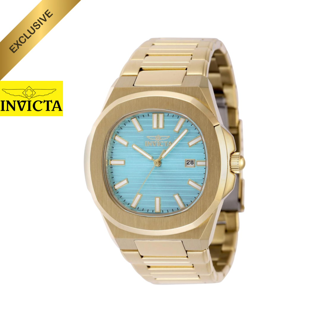 Invicta - Speedway (patek) Exclusive Gold Light Blue Dial 41mm (48517) 50m