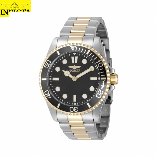 Invicta - Pro Diver 43mm gold Steel (49698) Black Dial 100m