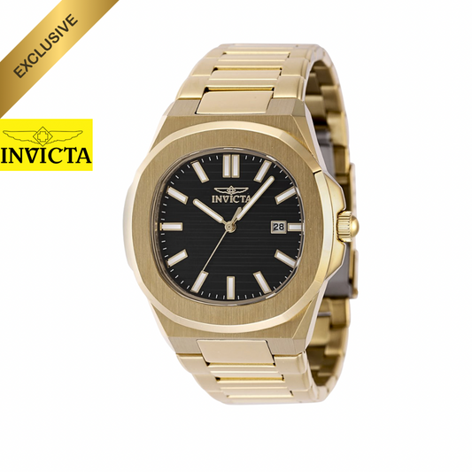 Invicta - Speedway Exclusive Gold / Patek Bisel/ Black Dial 41mm (48516) 50m