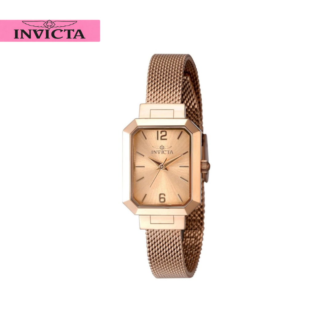 (Por llegar) Invicta - Angel Pixie Women Rlse Gold 21mm (48153) 30m