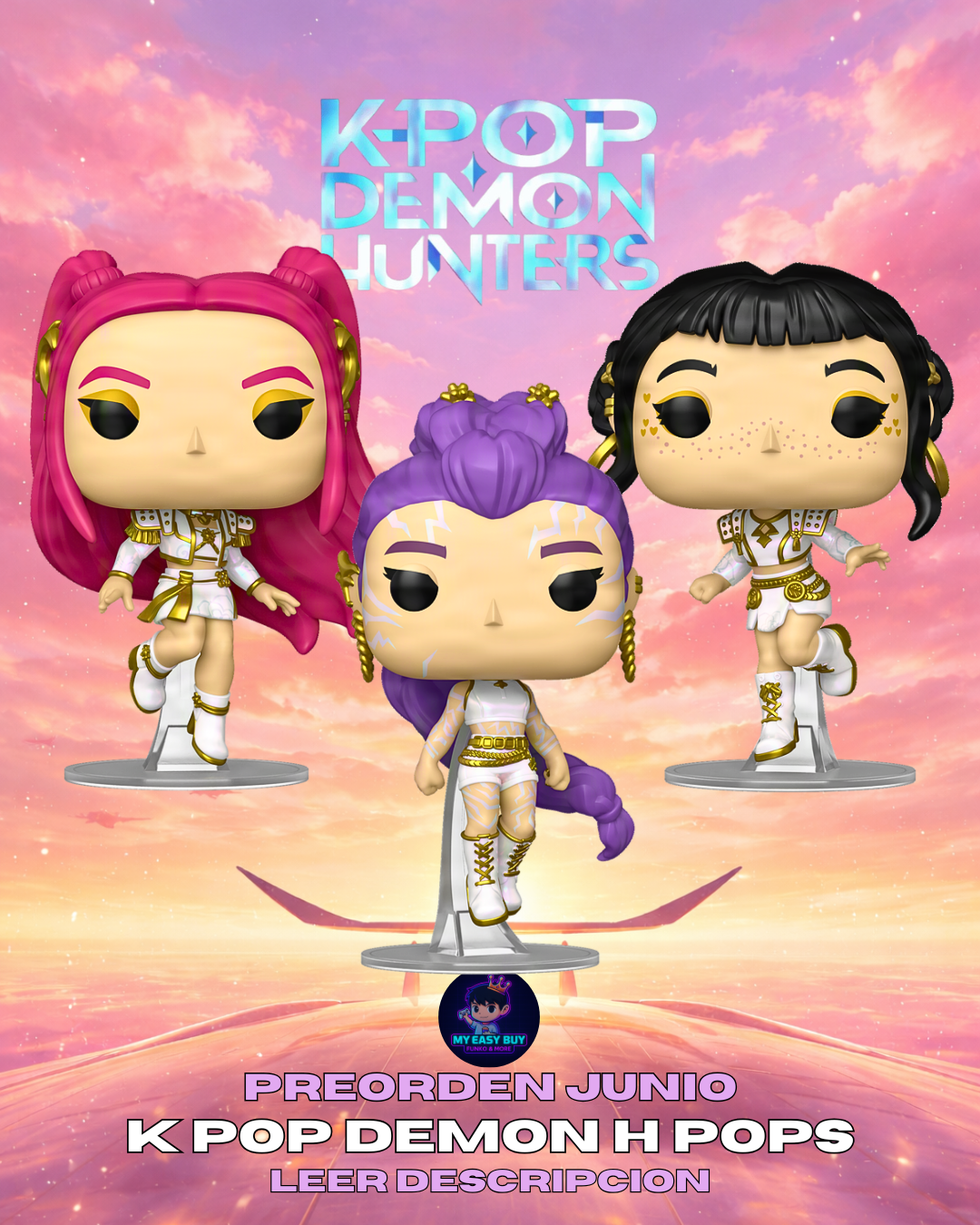 (Preorden Junio) K pop Demon Hunters - Set Chase Solo Mira y Zoey Bundle