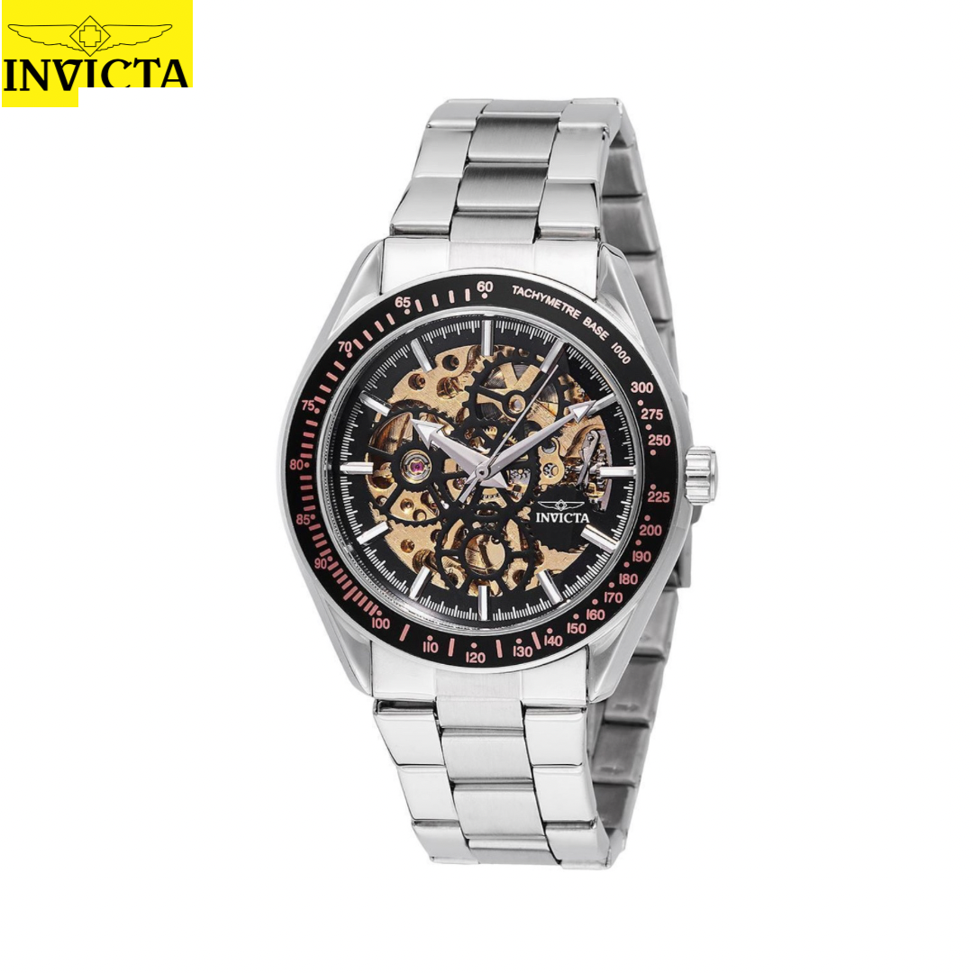 Invicta - Invicta D Arts Black Skeleton Dial Automatico (49500) Special Edition (43mm) Men Black Bisel / Silver