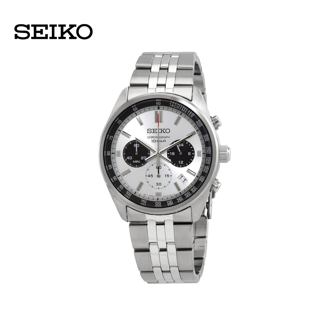 (Por llegar) Seiko - Motorsports Chronograph Quartz White Dial 41.5mm (SSB425P1) 10atm