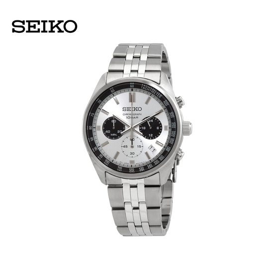 (Por llegar) Seiko - Motorsports Chronograph Quartz White Dial 41.5mm (SSB425P1) 10atm
