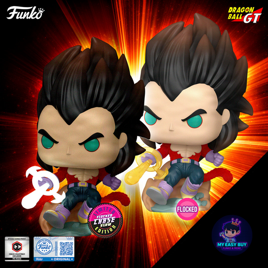 (Preorden Sept-Oct) Dragon Ball Gt - Bundle chase Vegeta Flocked Glow Chalice Colecctible Pre Release Exclusive Pop