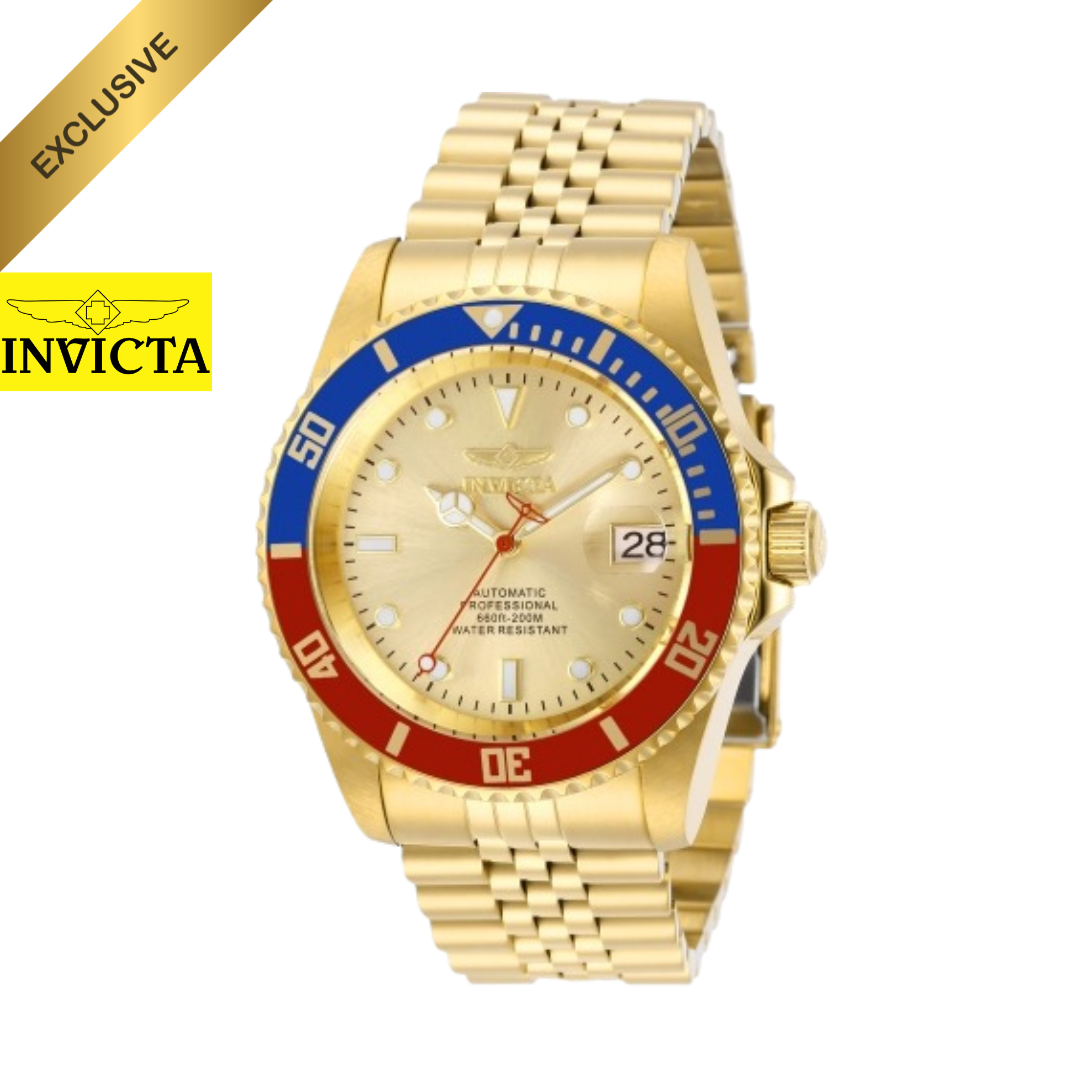 Invicta - Pro Diver Automatico Gold Pepsi 42mm (29183) 20atm