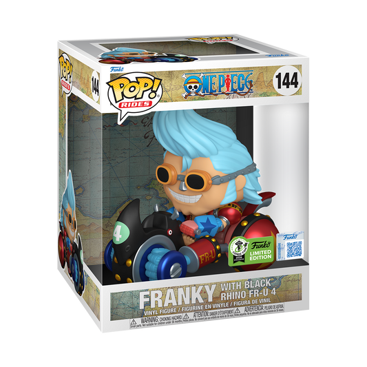 One Piece - Franky with black rhino Emeral comic con limited Sticker