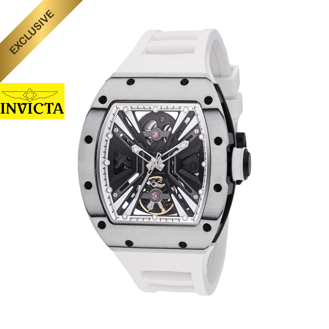 Invicta Collector - S1 Rally White Automatico Skeleton Dial Bisel Carbon fiber (49028) 41mm (30m)