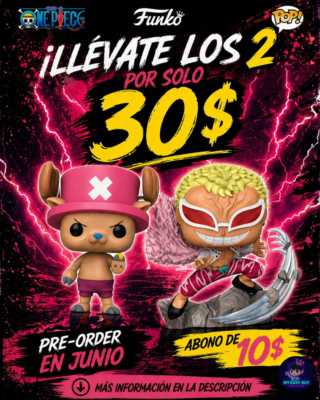 One piece - Tony chopper / Doflamingo Pack Set Promo