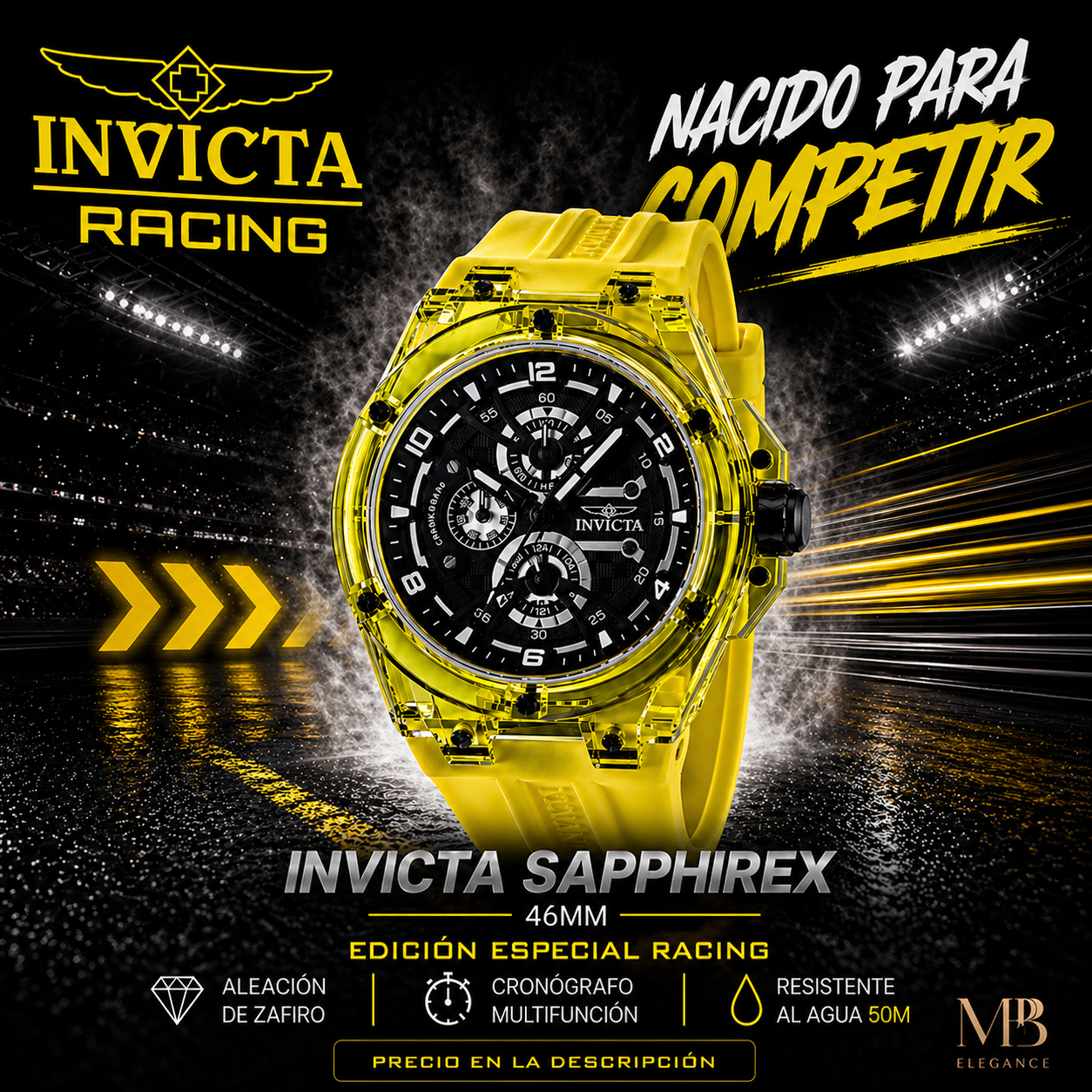 Invicta - Racing Sapphirex 46mm Chronograph (48811) 5atm