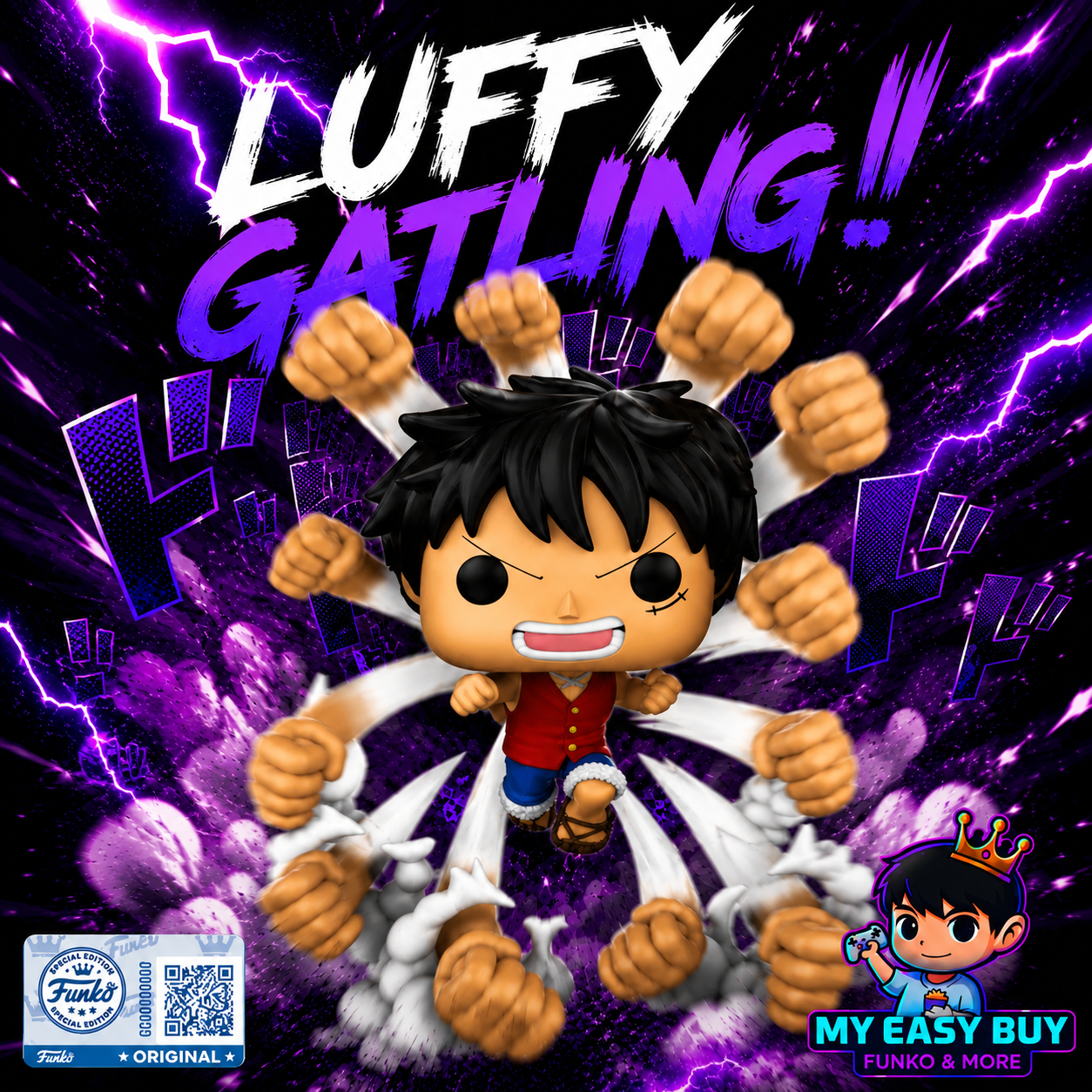 One Piece - Luffy Gatling Premium pop 5” exclusive
