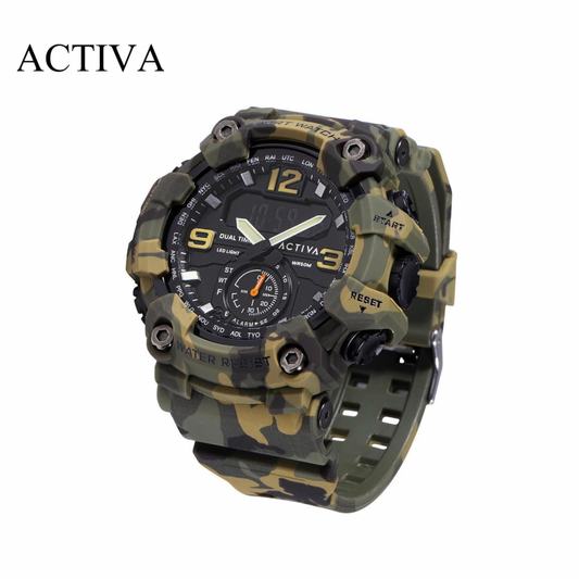 Activa - Black Ops Digital Analog Camuflaje 56mm (acw1637-004) (5atm)
