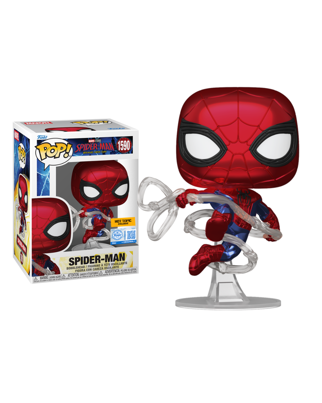 Spiderman - Brand New Day Spiderman Metalic Exclusive Hot topic sticker