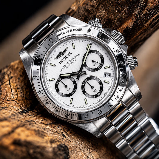 Invicta - Speedway Profesional White Dial 39.5mm (9211) (20 atm)