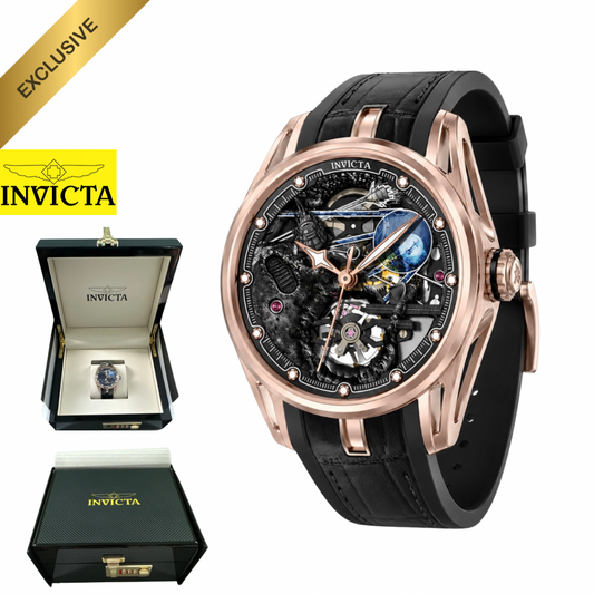 Invicta - Exclusivo Celestial Naosia Automatic Skeleton 45mm (69530) 50m (incluye caja de seguridad invicta)