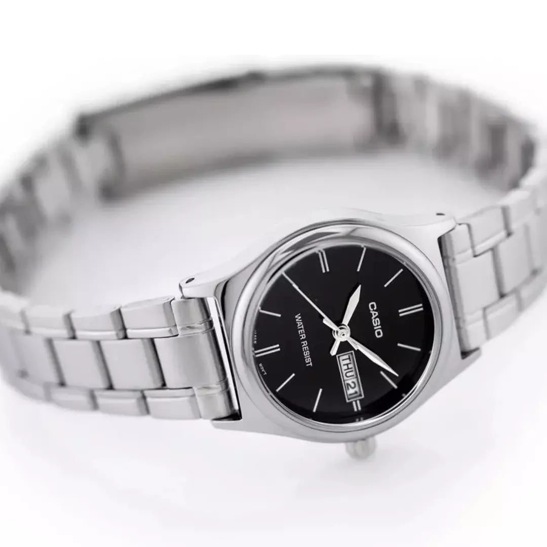 Casio - LtpV006D Women Black Dial 25mm 3atm