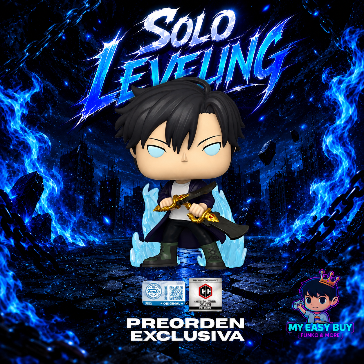 (Preorden Oct) Solo Leveling - Jinwoo Exclusive Chalice Co Pre Release Sticker