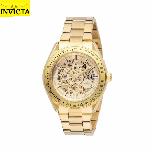 Invicta - Object D Art Automatic Men / Skeleton Dial Gold 43mm