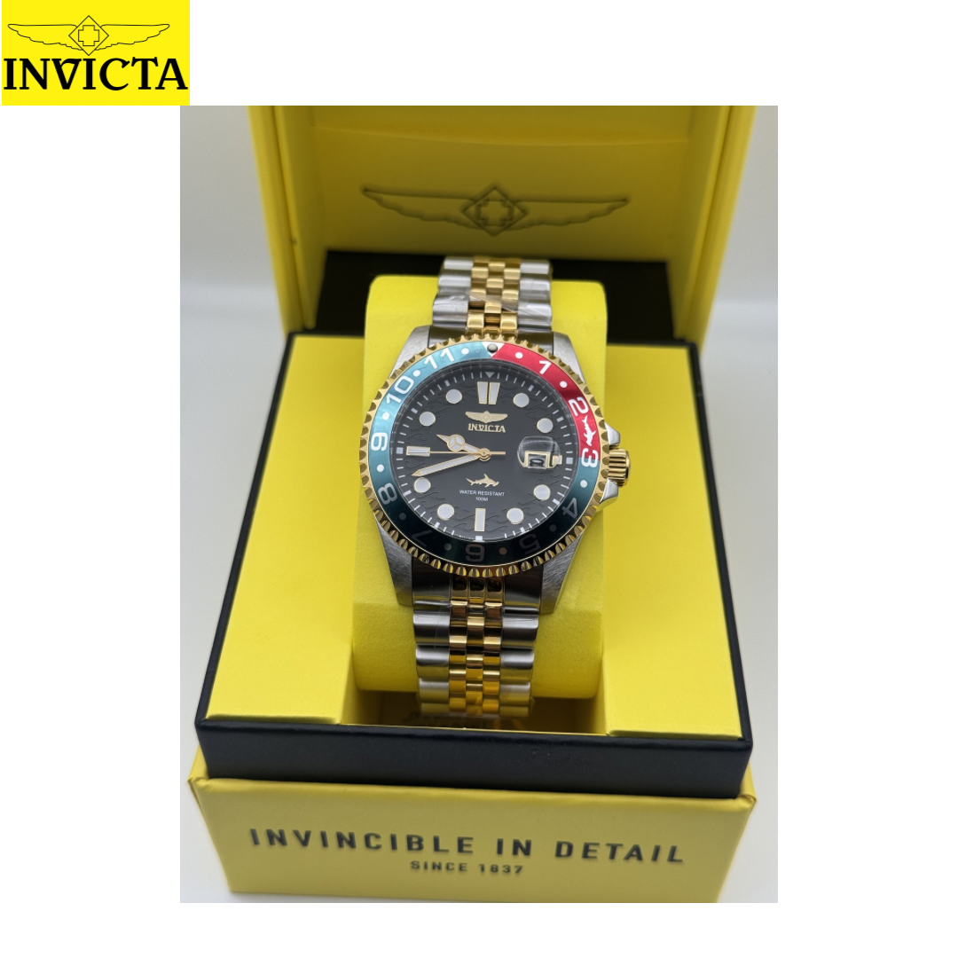 Invicta - Pro Diver Heritage Dual Tone Blue Red Bisel / Black Dial 43mm (50812) 10atm