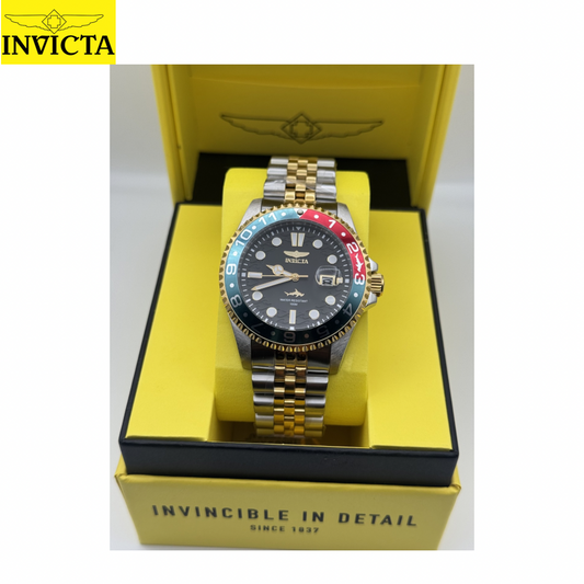 Invicta - Pro Diver Heritage Dual Tone Blue Red Bisel / Black Dial 43mm (50812) 10atm